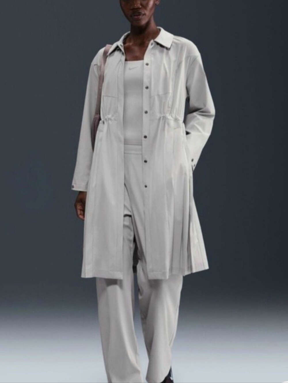 Nike 24.7 PerfectStretchWomen's Dri-FIT Oversized Trench Coat szXS New